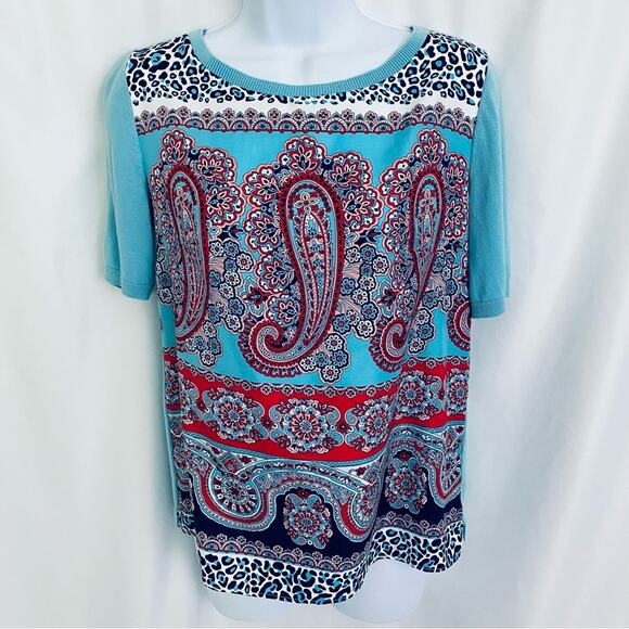 Talbots Short Sleeve Top Size Petite Small - Picture 1 of 10